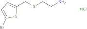 2-{[(5-Bromothiophen-2-yl)methyl]sulfanyl}ethan-1-amine hydrochloride