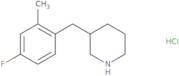 3-(4-Fluoro-2-methyl-benzyl)-piperidine hydrochloride