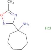 1-(5-Methyl-1,2,4-oxadiazol-3-yl)cycloheptan-1-amine hydrochloride