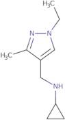 N-[(1-Ethyl-3-methyl-1H-pyrazol-4-yl)methyl]cyclopropanamine