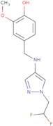 4-({[1-(2,2-Difluoroethyl)-1H-pyrazol-4-yl]amino}methyl)-2-methoxyphenol