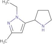 1-Ethyl-3-methyl-5-(pyrrolidin-2-yl)-1H-pyrazole