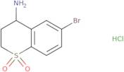 4-amino-6-bromo-3,4-dihydro-2H-1lambda6-benzothiopyran-1,1-dione hydrochloride