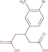 3-(4-Bromo-3-methylphenyl)pentanedioic acid