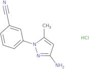 3-(3-Amino-5-methyl-1H-pyrazol-1-yl)benzonitrile hydrochloride