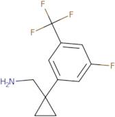 {1-[3-Fluoro-5-(trifluoromethyl)phenyl]cyclopropyl}methanamine