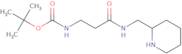 tert-Butyl N-{2-[(piperidin-2-ylmethyl)carbamoyl]ethyl}carbamate