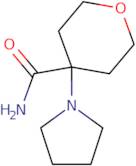 4-(Pyrrolidin-1-yl)oxane-4-carboxamide