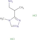 2-(4-Methyl-4H-1,2,4-triazol-3-yl)propan-1-amine dihydrochloride