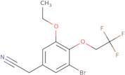 2-[3-Bromo-5-ethoxy-4-(2,2,2-trifluoroethoxy)phenyl]acetonitrile