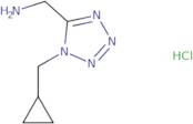 [1-(Cyclopropylmethyl)-1H-1,2,3,4-tetrazol-5-yl]methanamine hydrochloride