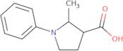 2-Methyl-1-phenylpyrrolidine-3-carboxylic acid