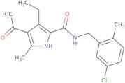 4-Acetyl-N-[(5-chloro-2-methylphenyl)methyl]-3-ethyl-5-methyl-1H-pyrrole-2-carboxamide