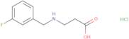 3-{[(3-Fluorophenyl)methyl]amino}propanoic acid hydrochloride