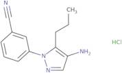 3-(4-Amino-5-propyl-1H-pyrazol-1-yl)benzonitrile hydrochloride