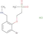 {[3-Bromo-2-(2-methanesulfonylethoxy)phenyl]methyl}(methyl)amine hydrochloride