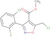 3-(2-Chloro-6-fluorophenyl)-5-(chloromethyl)-4-isoxazolyl]carboxylic acid methyl ester