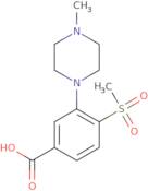 3-(4-Methylpiperazin-1-yl)-4-(methylsulfonyl)benzoic Acid