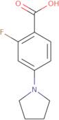 2-Fluoro-4-pyrrolidinobenzoic acid