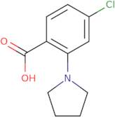 4-Chloro-2-pyrrolidinobenzoic acid