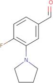 4-Fluoro-3-pyrrolidinobenzaldehyde