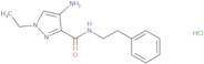 4-Amino-1-ethyl-N-(2-phenylethyl)-1H-pyrazole-3-carboxamide hydrochloride