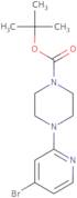 4-(4-Bromopyridin-2-yl)piperazine, N1-BOC protected