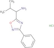 2-Methyl-1-(3-phenyl-1,2,4-oxadiazol-5-yl)propan-1-amine hydrochloride