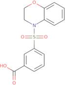 3-(3,4-Dihydro-2H-1,4-benzoxazine-4-sulfonyl)benzoic acid