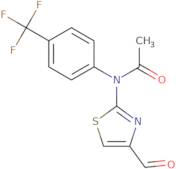 N-(4-Formyl-1,3-thiazol-2-yl)-N-[4-(trifluoromethyl)phenyl]acetamide