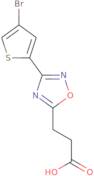 3-[3-(4-Bromothiophen-2-yl)-1,2,4-oxadiazol-5-yl]propanoic acid