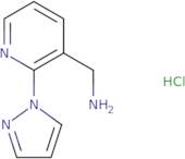 [2-(1H-Pyrazol-1-yl)pyridin-3-yl]methanamine hydrochloride