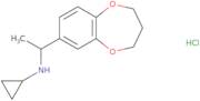N-[1-(3,4-Dihydro-2H-1,5-benzodioxepin-7-yl)ethyl]cyclopropanamine hydrochloride