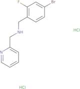 [(4-Bromo-2-fluorophenyl)methyl](pyridin-2-ylmethyl)amine dihydrochloride