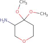 4,4-Dimethoxyoxan-3-amine