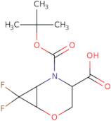 5-[(tert-Butoxy)carbonyl]-7,7-difluoro-2-oxa-5-azabicyclo[4.1.0]heptane-4-carboxylic acid