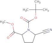 1-tert-butyl 2-methyl 5-cyanopyrrolidine-1,2-dicarboxylate