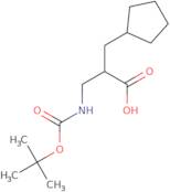 3-([(tert-Butoxy)carbonyl]amino)-2-(cyclopentylmethyl)propanoic acid