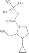 tert-Butyl 2-(aminomethyl)-3-cyclopropylpyrrolidine-1-carboxylate