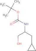 tert-Butyl N-(1-cyclopropyl-3-hydroxypropan-2-yl)carbamate