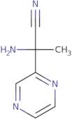 2-amino-2-(pyrazin-2-yl)propanenitrile
