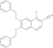 6,7-Bis(benzyloxy)-4-chloroquinoline-3-carbonitrile