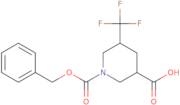 1-[(benzyloxy)carbonyl]-5-(trifluoromethyl)piperidine-3-carboxylic acid