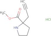 Methyl 2-(prop-2-yn-1-yl)pyrrolidine-2-carboxylate hydrochloride