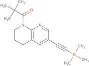 2,2-Dimethyl-1-(6-((trimethylsilyl)ethynyl)-3,4-dihydro-1,8-naphthyridin-1(2H)-yl)propan-1-one