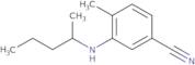 4-Methyl-3-[(pentan-2-yl)amino]benzonitrile