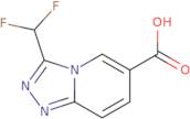 3-(Difluoromethyl)-[1,2,4]triazolo[4,3-a]pyridine-6-carboxylic acid