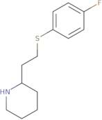 2-(2-[(4-Fluorophenyl)sulfanyl]ethyl)piperidine