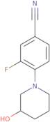 3-Fluoro-4-(3-hydroxypiperidin-1-yl)benzonitrile