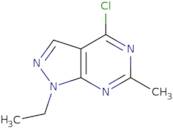 4-Chloro-1-ethyl-6-methylpyrazolo[3,4-d]pyrimidine